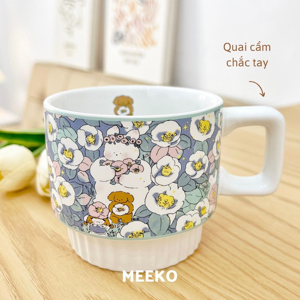 Cốc sứ cao cấp Gimi Cup dung tích 350ML MEEKO