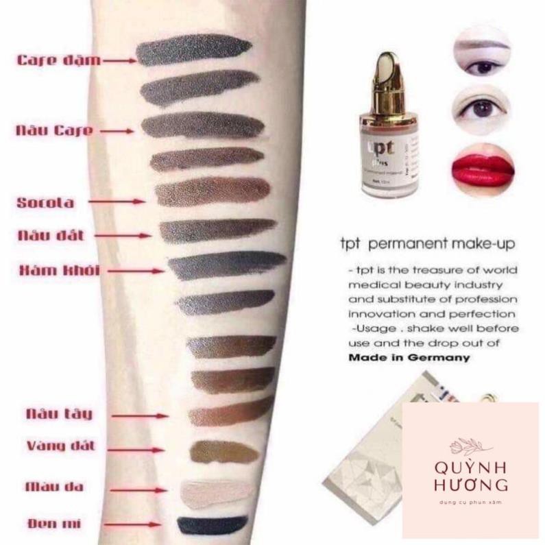 MỰC PHUN XĂM TPT CAO CẤP 12ml HÀNG CHÍNH HÃNG