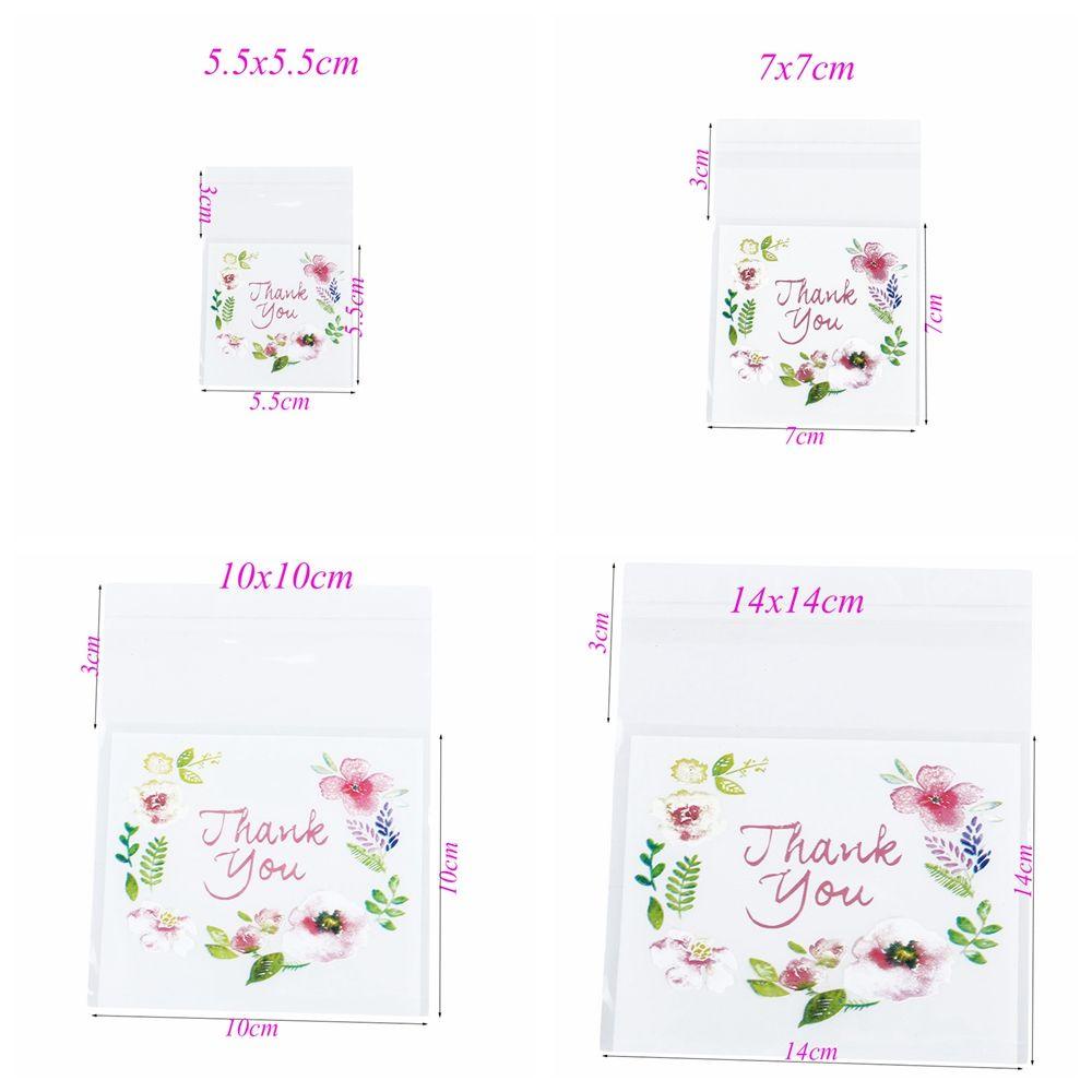 Set 100 Túi Nhựa Đựng Kẹo 4 Kích Cỡ Tiện Dụng