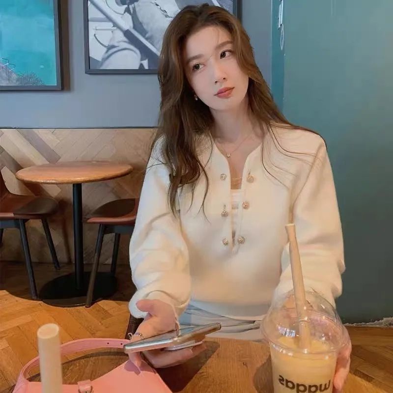 Áo sweater thiết kế mới thời trang mùa thu dành cho nữ 2021