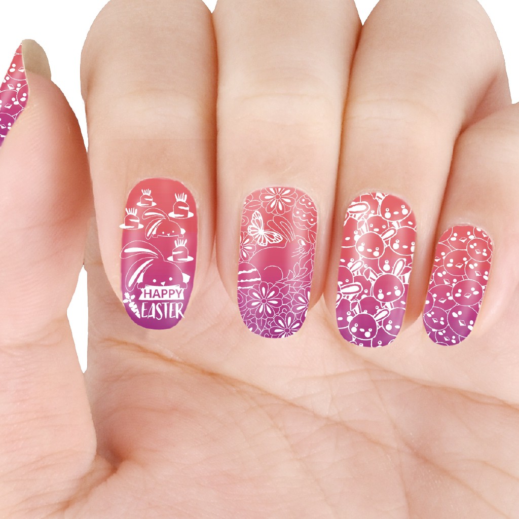 [Hàng mới về] Khuôn trang trí móng tay nghệ thuật họa tiết Phục Sinh xinh xắn