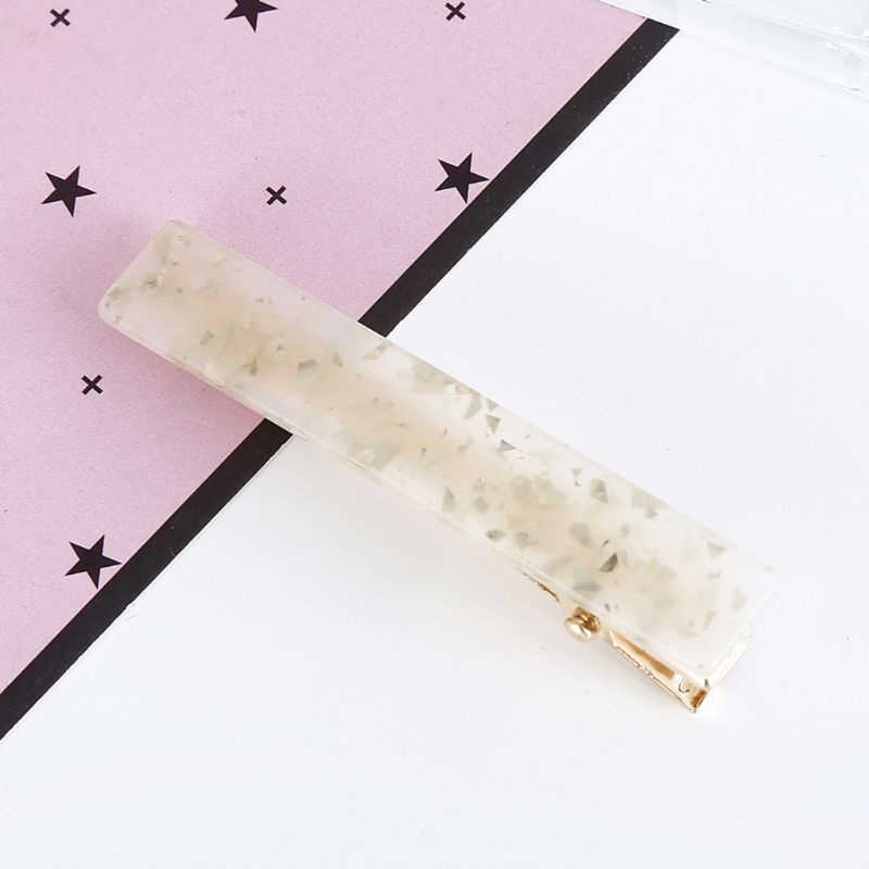 Kẹp Tóc Mỏ Vịt Bằng Acrylic Màu Kẹo Ngọt Phong Cách Hàn Quốc Tối Giản Cho Nữ flgo Marb