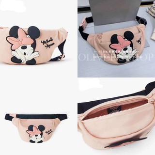 Túi đeo hông in hình chuột Mickey Minnie thời trang 2020 cho bé gái
