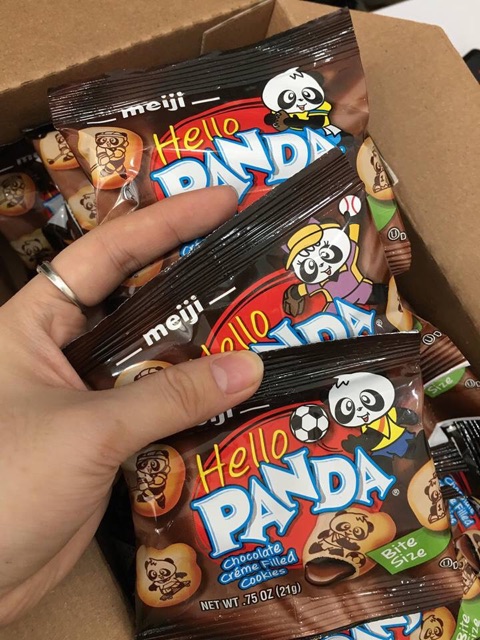 Bánh gấu Meiji Hello Panda (Made in usa) (21gr)