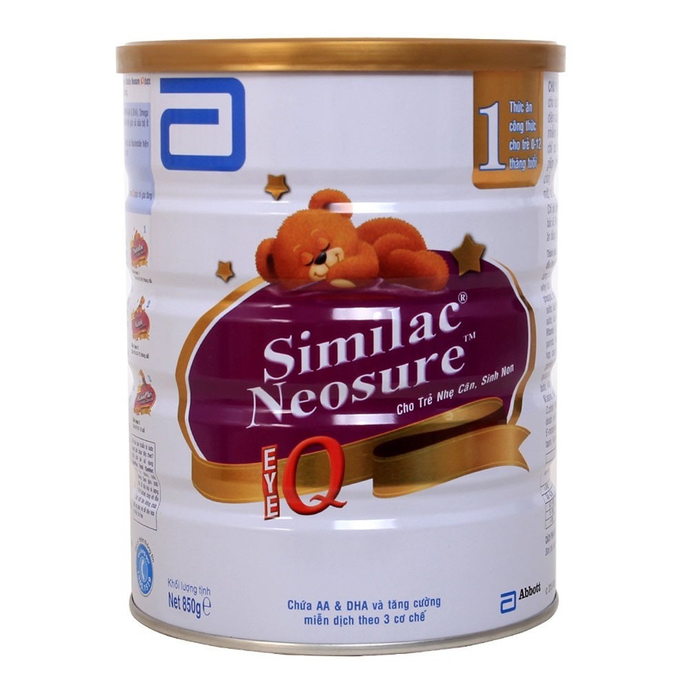 Sữa bột Similac Neosure (400 - 850g) (Nhẹ cân, Sinh non)