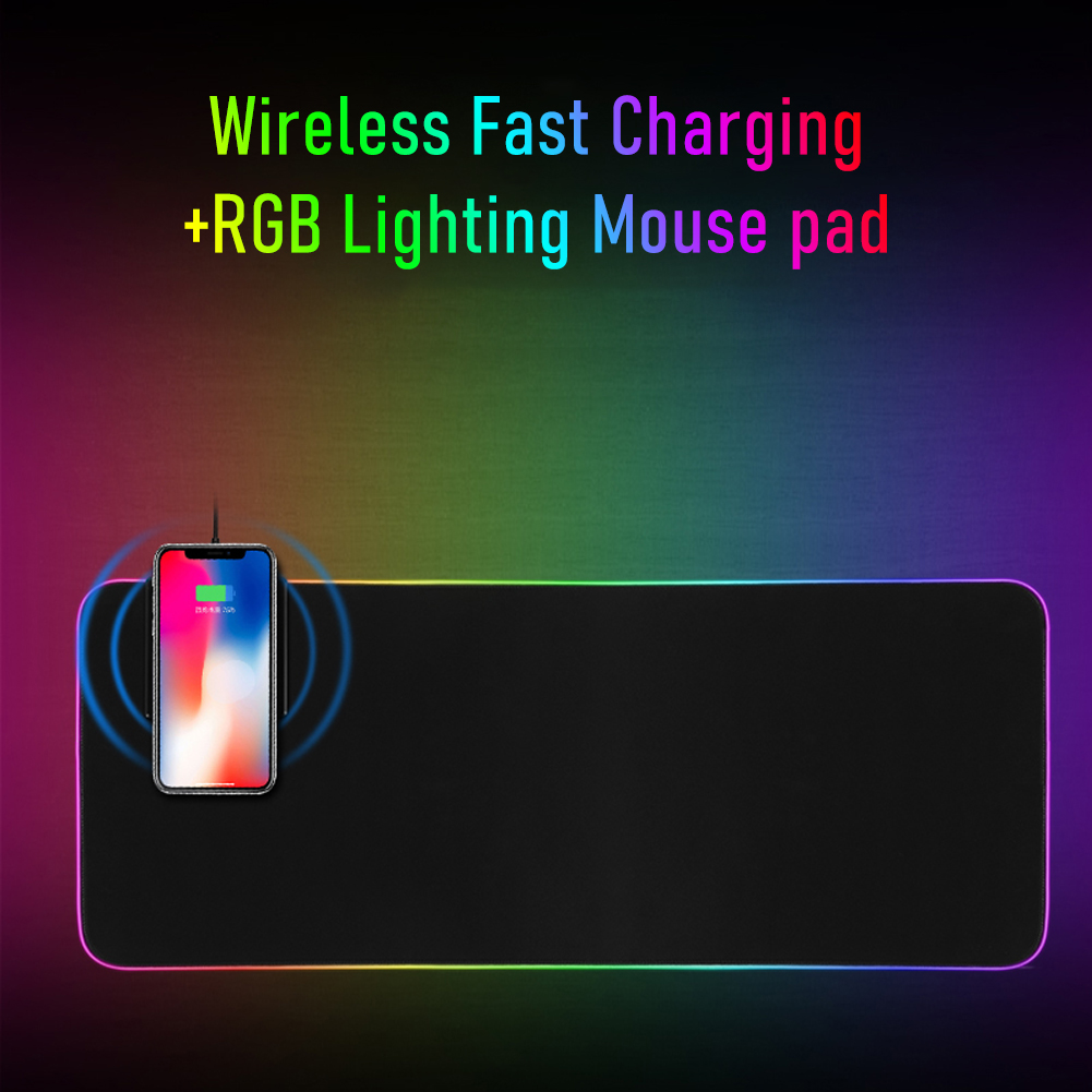Miếng Lót Chuột AULA Không Dây Có Đèn LED 7 Màu Cho PC / Laptop Với Kích Thước X3 / X5 / X10