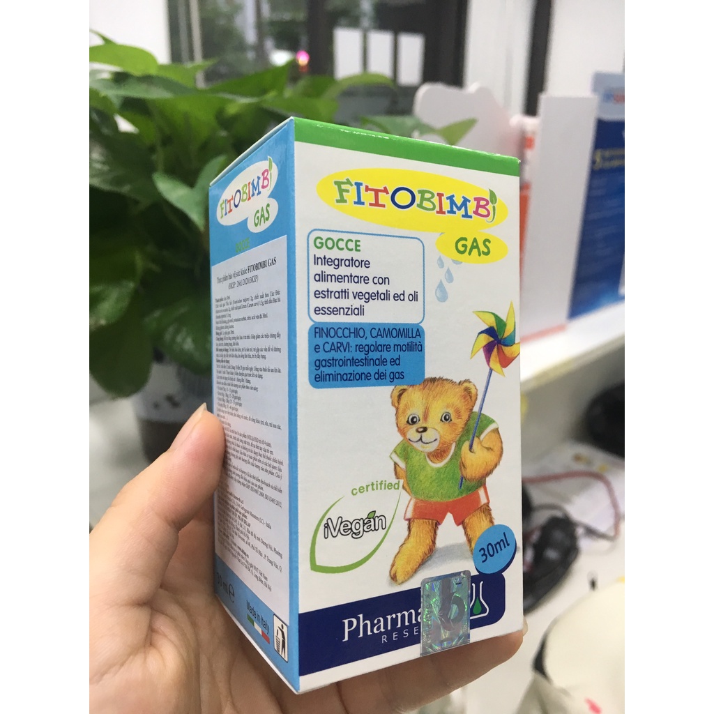 Fitobimbi Gas – Hỗ trợ giảm đầy hơi, nôn trớ, khó tiêu ở trẻ - chai 30ml