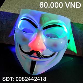 Mặt nạ hacker anonymous (có đèn) (M(19) ( hàng sẵn )