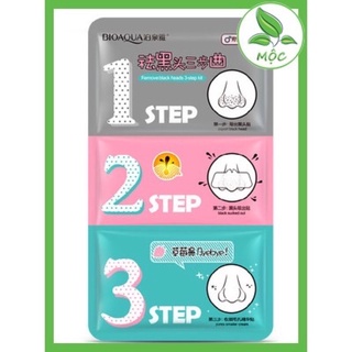 Set lột mụn đầu đen BIOAQA 3 bước dạng gói