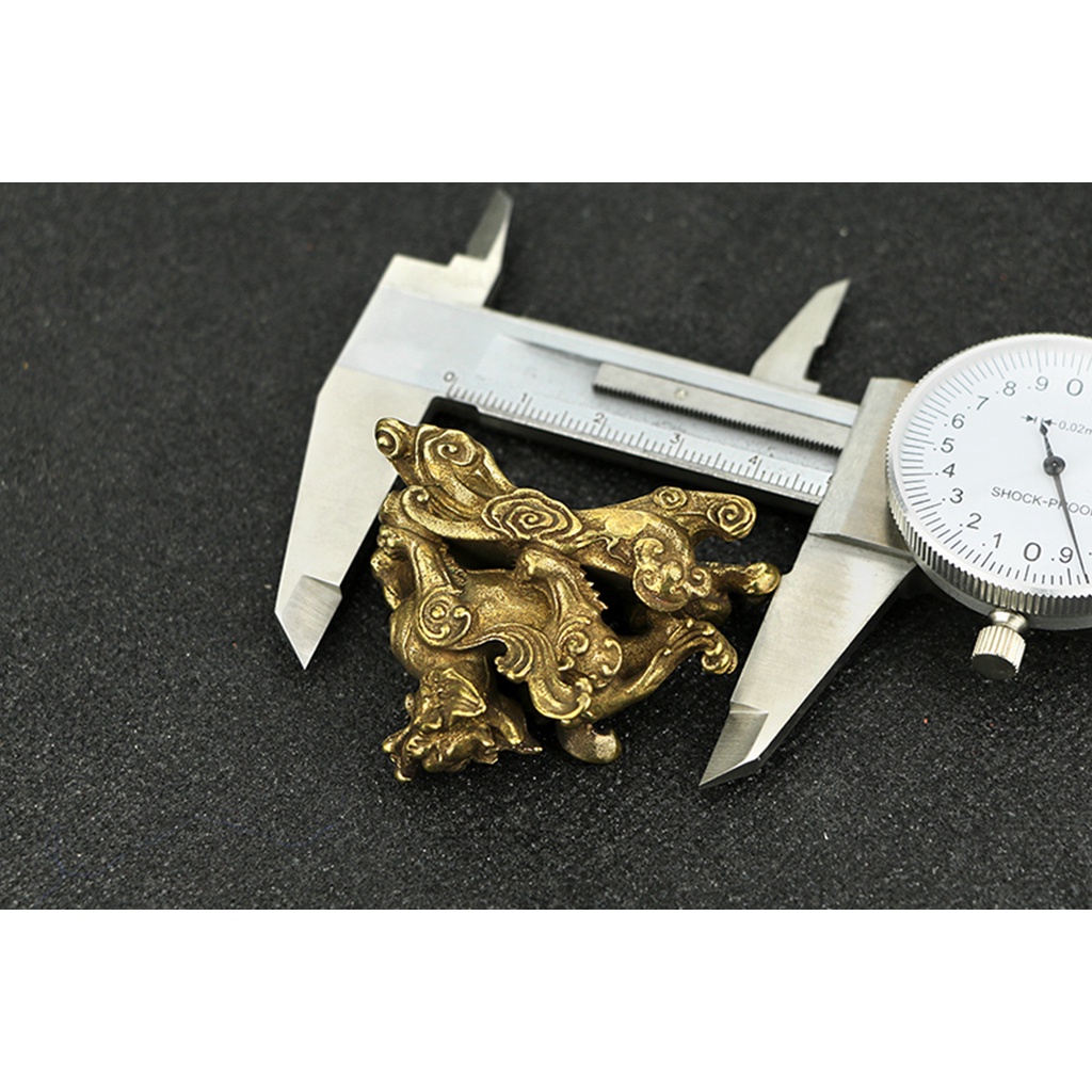 Tượng hình rồng cung hoàng đạo bằng đồng phong cách trung hoa kích thước nhỏ nhắn may mắn