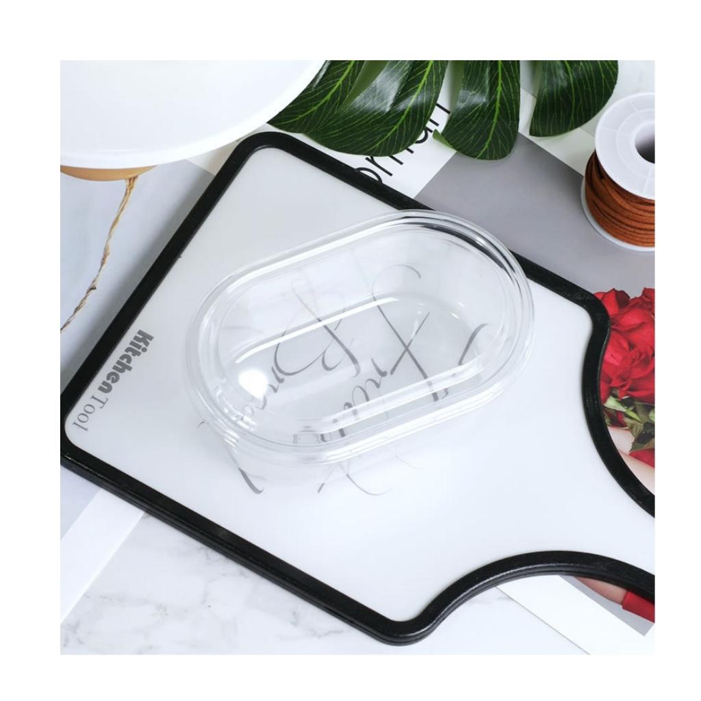 Hôp Nhựa Oval XY150g Đựng Bánh Mousse, Tiramisu