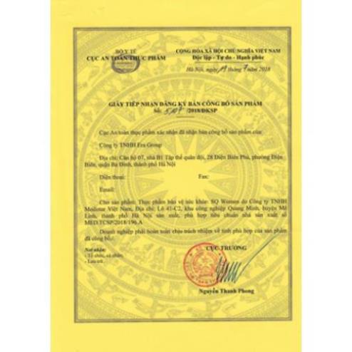 SQ Women - Hỗ trợ khả năng sinh sản nữ giới