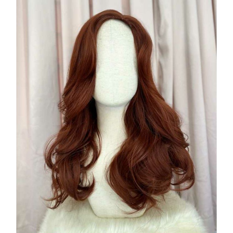 tóc nguyên đầu đỏ sẫm