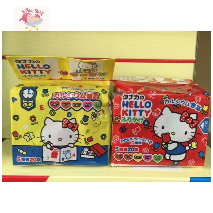 Gia vị rắc cơm Hello Kitty đủ vị cho bé nội địa Nhật, gia vị rắc cơm giúp bé ăn ngon