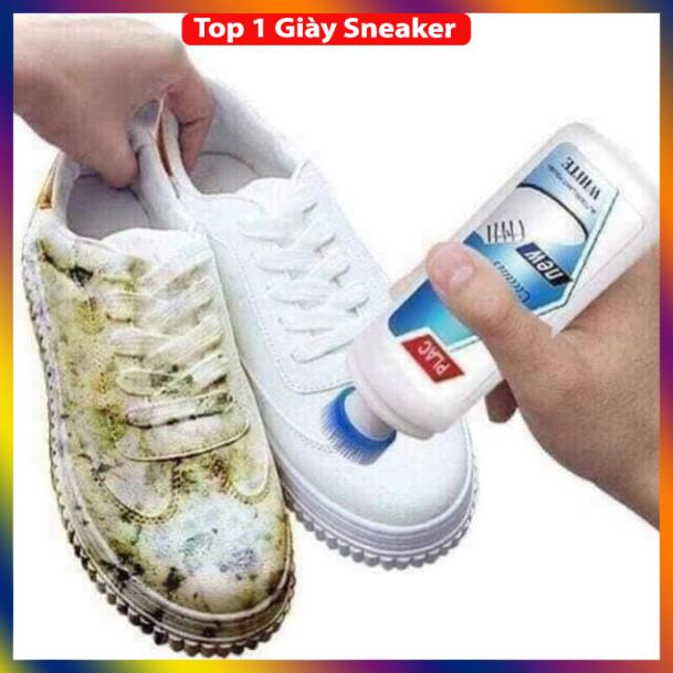 Nước Vệ Sinh Giày Plac MINSU 100ml 🔥Đầu Cọ Làm Sạch Giày Đánh Bay Vết Bẩn,Vết Ố Vàng Mà Không Cần Giặt