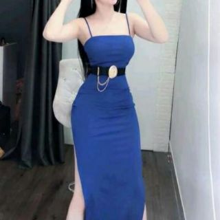 Đầm body 2 dây thiết kế xẻ