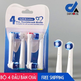 Bộ 4 Đầu Bàn Chải đánh răng điện cho mọi loại máy Oral–B – Chăm sóc răng miệng toàn diện