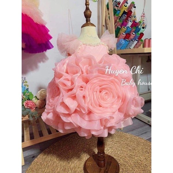 VÁY CÔNG CHÚA Voan hoa điệu đà bé gái 💝