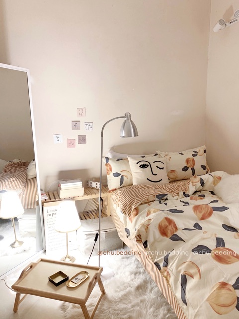 Bộ chăn ga gối poly cotton: quả đào 🍑 | BigBuy360 - bigbuy360.vn