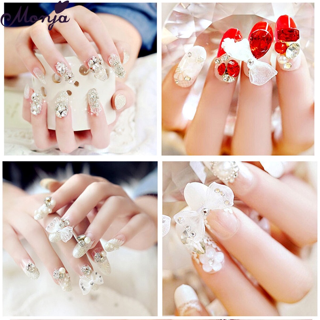 MONJA Hộp keo dán phụ kiện đá đính trang trí móng 15ml