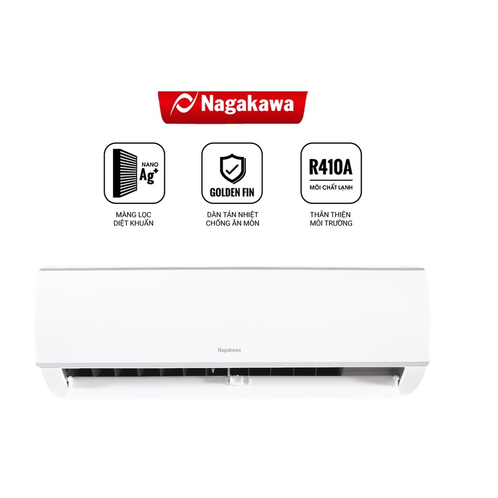 [Mã ELHA10 giảm 6% đơn 5TR] Điều Hòa 1 Chiều 24000 BTU/H NAGAKAWA NS-C24R1M05 - Made in Malaysia - Bảo Hành 2 Năm