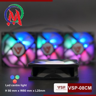 Fan Case V-08cm LED(8cm) - Bảo Hành 3 Tháng