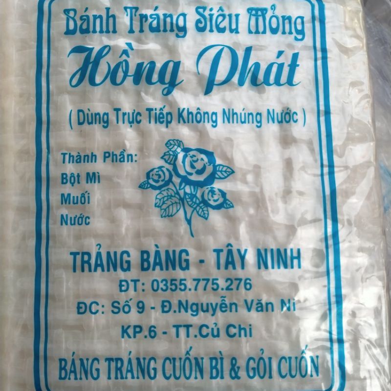 500g bánh tráng tây ninh  tây ninh hàng ngon dẻo dùng trực tiếp không cần nhúng nước