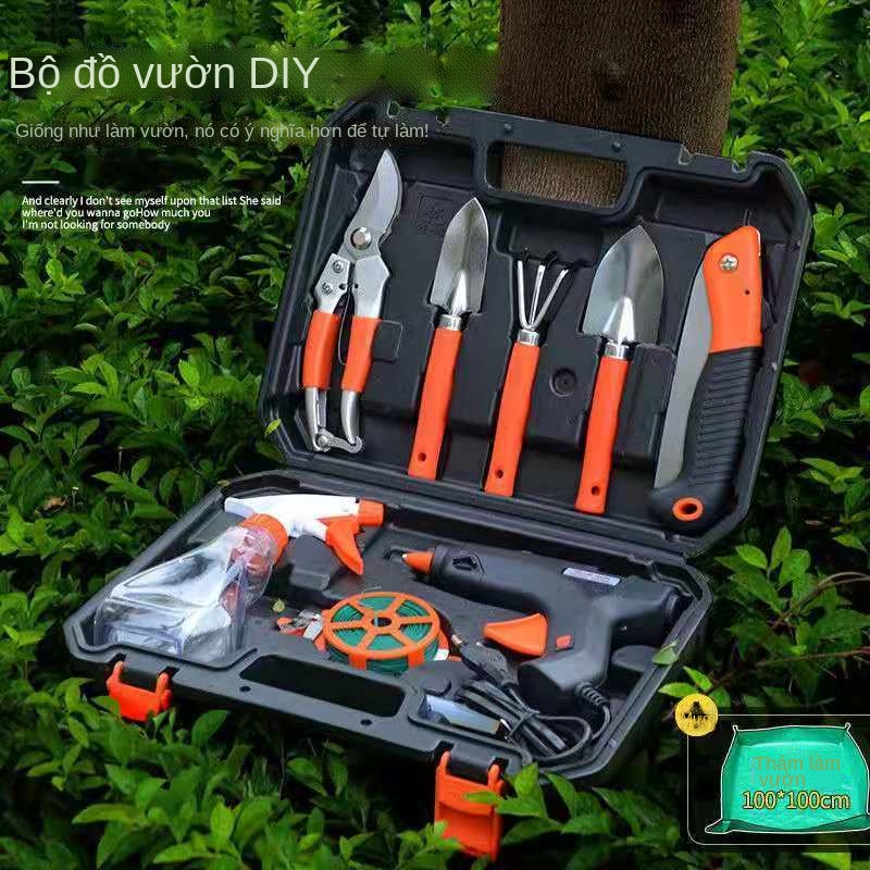 ┇﹊♠Dụng cụ trồng hoa bộ hộp làm vườn tạo tác cái xẻng đất rời trong chậu dụng cụ trồng hoa