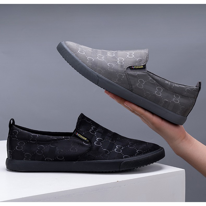 Giày lười nam - Slip on nam vải - Mã A2186Đ | BigBuy360 - bigbuy360.vn