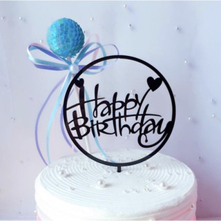 Chữ Happy Birthday Gắn Trang Trí Bánh Kem