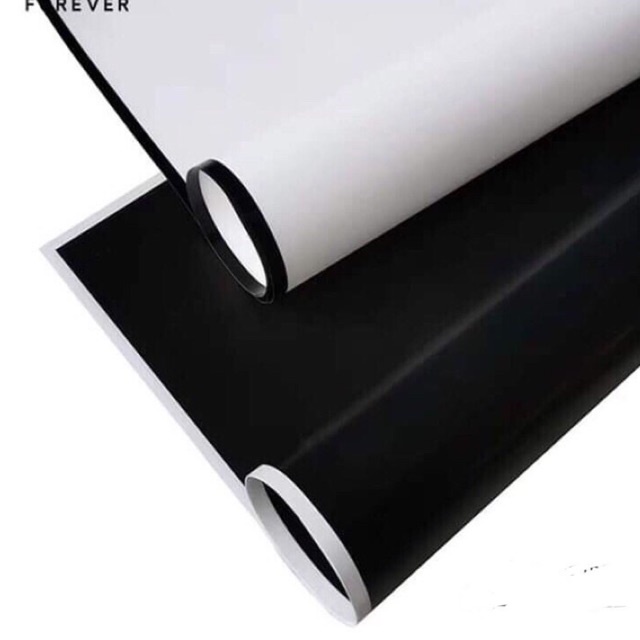 Tập 20 tờ giấy gói hoa mika đen-trắng ,trắng-đen siêu hót - HN3