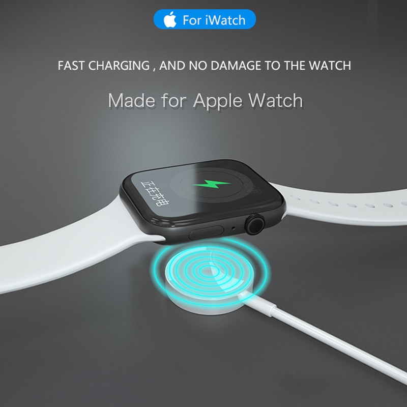 IPHONE Đế Sạc Không Dây Cho Đồng Hồ Apple Iwatch Series 5 4 3 2 1 Apple Watch