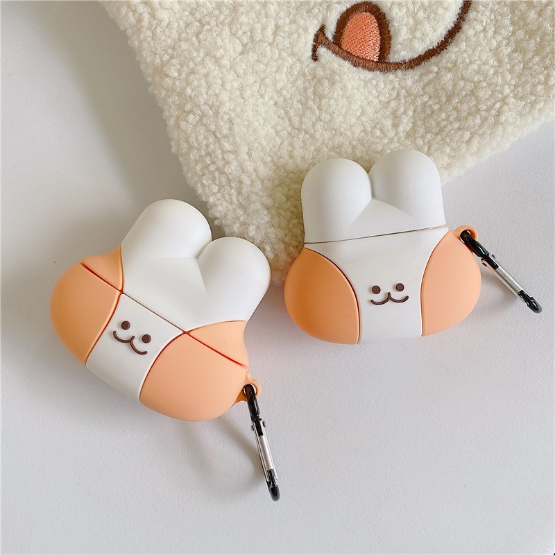 Bao Case Cho Airpods 1/ Airpods 2 / Airpods Pro Hình Mặt Thỏ Cute.