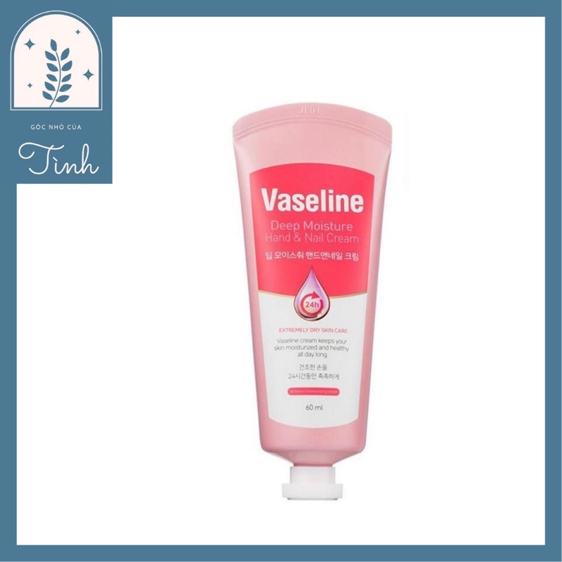 KEM TAY DƯỠNG ẨM NỘI ĐỊA HÀN VASELINE DEEP MOISTURE HAND & NAIL CREAM 60ML