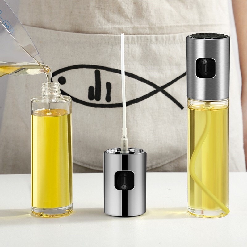 Bình xịt dầu ăn phun sương 100ml chiên rán nướng nồi chiên không dầu