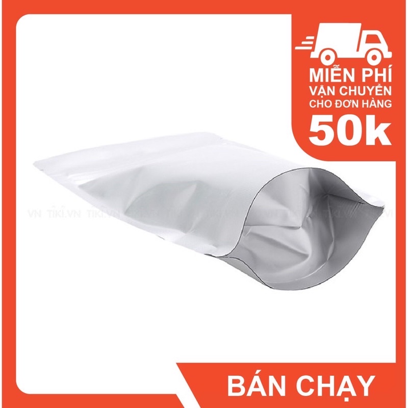 0,5 Kg túi zip 2 mặt bạc