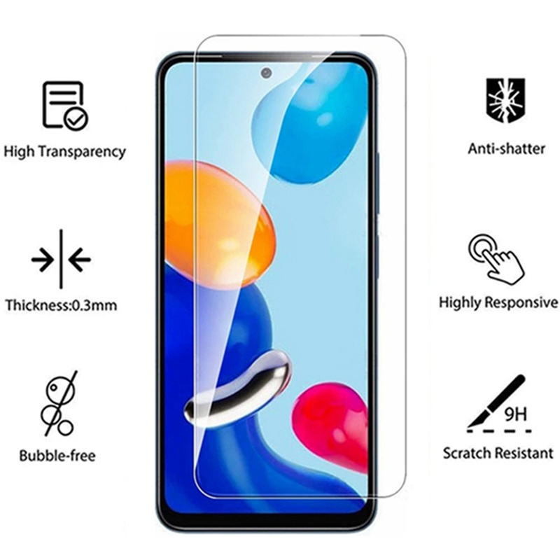 Kính cường lực cho Xiaomi Mi Redmi Note 12 7 8 9 10 11 11S 10S 9S 9A 9C 10C Poco X5 Pro C40 X4 X3 NFC F5 F4 F3 M5 M4 M3 11T 9T 10T 11 12 Lite