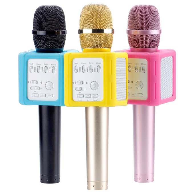 Mic Karaoke Q9 Màu Kèm Loa
