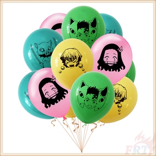 Bóng bay cao su 12 inch hình anime Demon Slayer phần 1 trang trí tiệc mừng sinh nhật phòng tắm cho bé