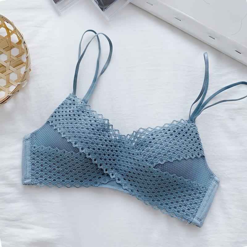 Bộ Đồ Lót Ren Chéo, Áo Lót Nâng Ngực, Đệm Mỏng, Không Gọng, Sét Đồ Ren Nữ AL28-THESHE* | BigBuy360 - bigbuy360.vn