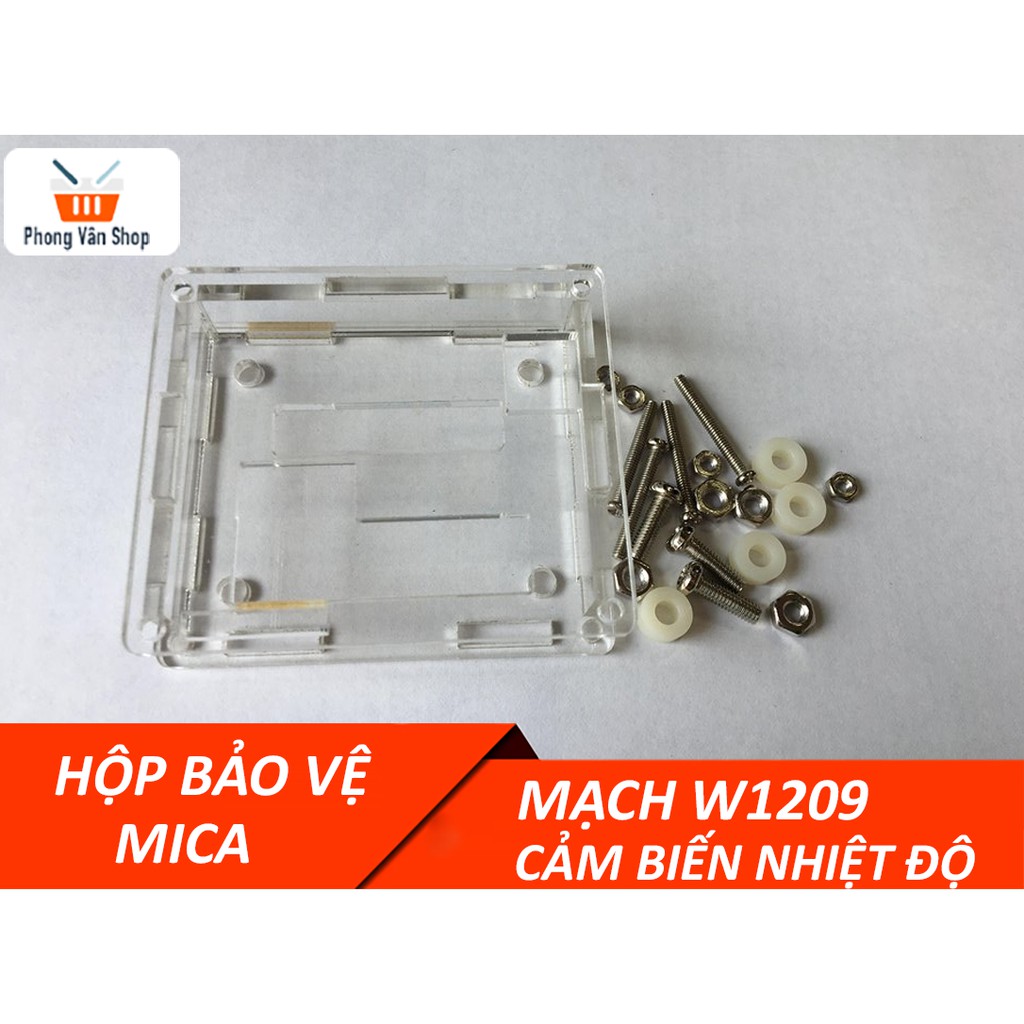 Hộp bảo vệ mạch cảm biến nhiệt độ W1209