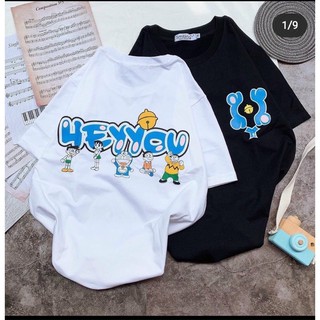 Áo thun tay lỡ from rộng Heyyou Doremon