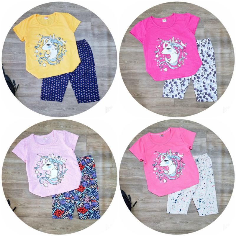 (23_35kg) Bộ lửng ngố bé gái size đại thun cotton 4 chiều