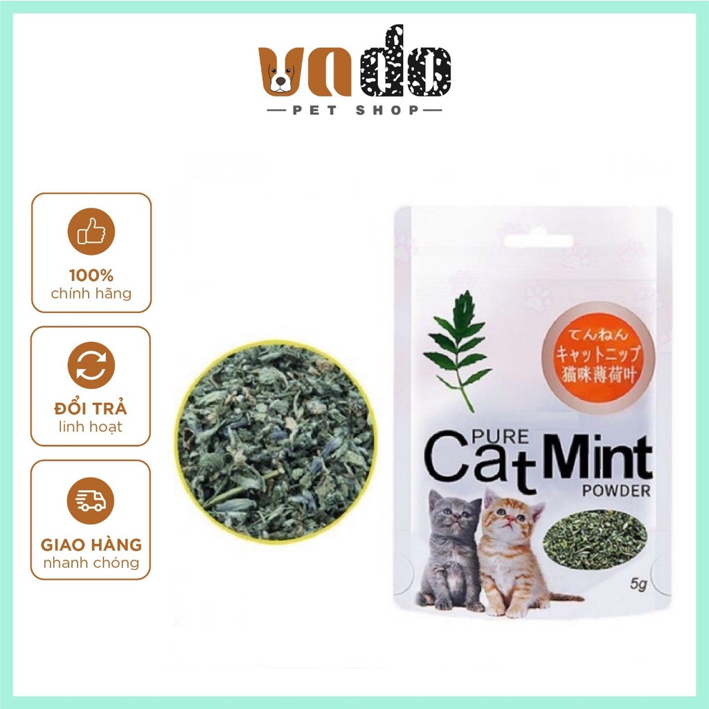 Catnip gói 5g - Cỏ mèo gói 5g tạo sự hứng thú đặc biệt cho các boss