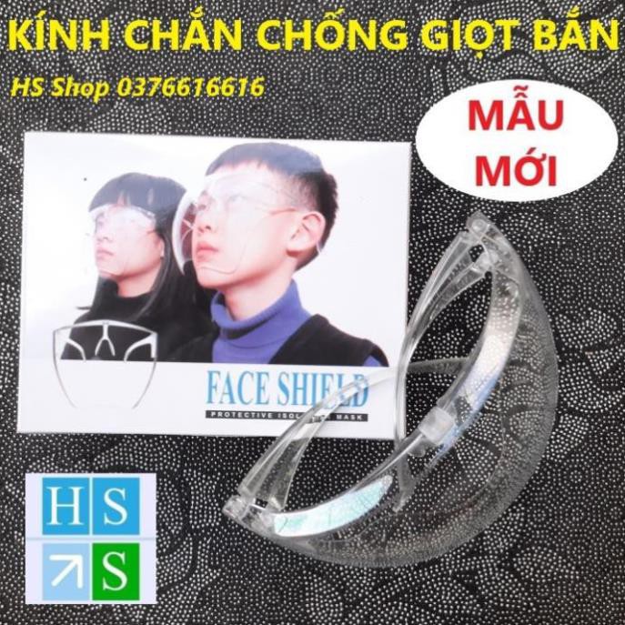 Kính chống giọt bắn Face Shield giúp phòng chống dịch là mặt nạ bảo hộ hiệu quả an toàn (Trong suốt mầu trắng hoặc nâu)