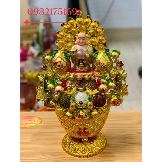 Tháp tỏi ngũ đậu- bưởi tài lộc- Di Lạc chiêu tài lộc
