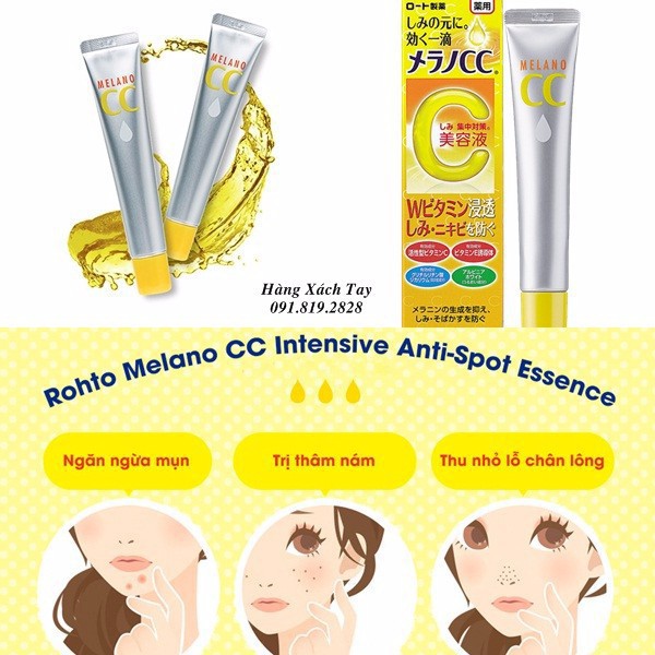 Tinh Chất Melano CC Mờ Thâm, Nám Tàn Nhang Serum Vitamin C 20ml