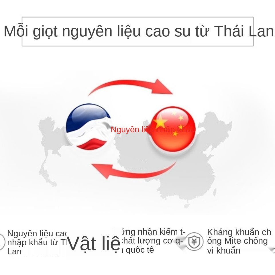 Nệm Bốn Mùa Nệm Cao Su Tự Nhiên Cứng Và Mềm Đệm giường dày hơn Nệm hộ gia đình Phòng cho thuê đôi Sinh viên đặc biệt