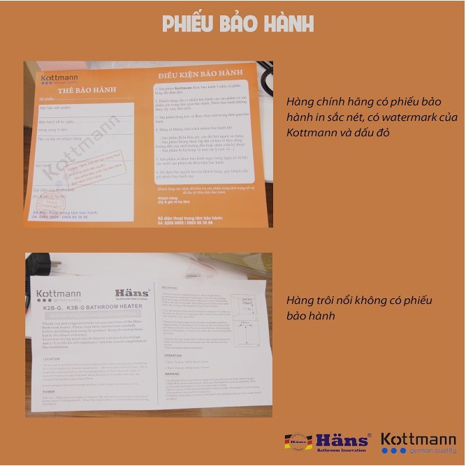 Đèn sưởi Kottmann 2 bóng K2B-H chính hãng (có bảng đặc điểm nhận biết hàng chính hãng)- bảo hành 3 năm chính hãng.