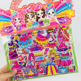 Đồ chơi tranh dán sticker công chúa cho bé gái đáng yêu